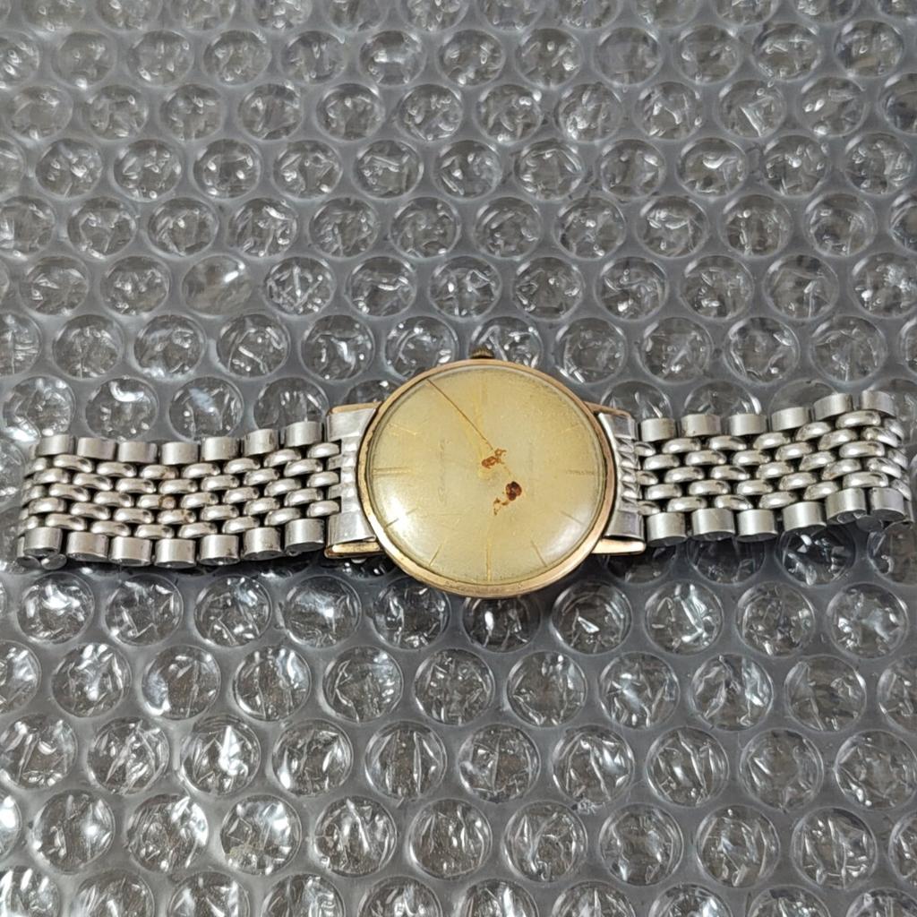 SEIKO Seiko Механические Полностью Золотые Управление K26J [Рабочее Состояние] Браслет? Подкладка? Мужские часы, Заполненные, Золотые,