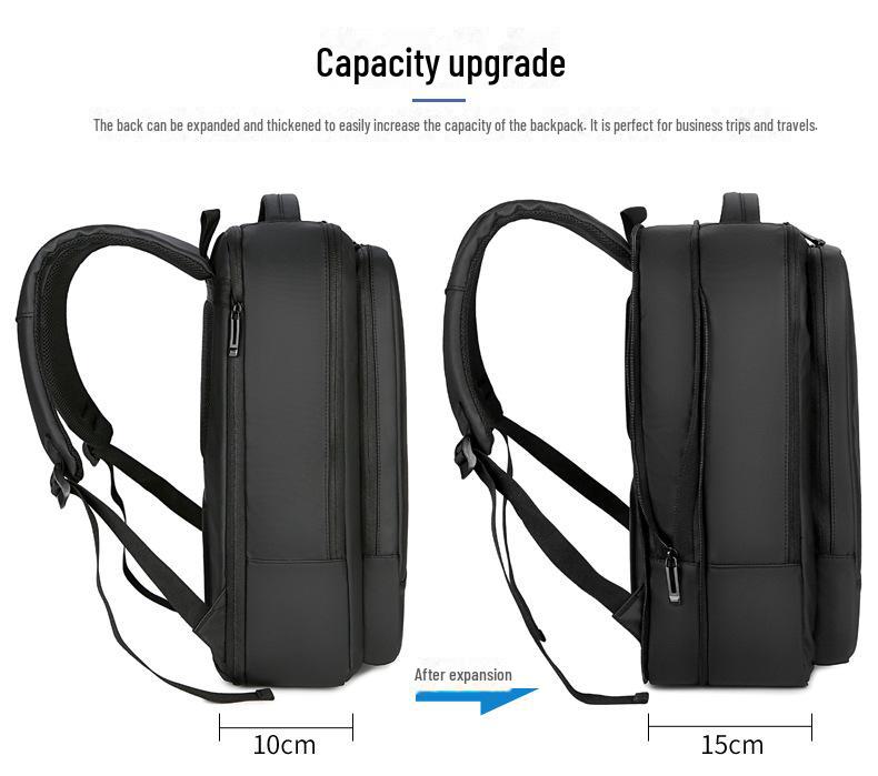 Мужской водонепроницаемый рюкзак для деловых поездок большой вместимости