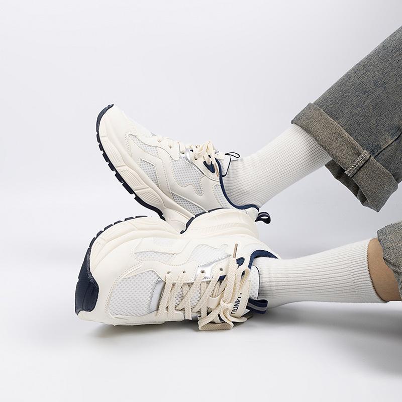 Global Men's Shoes Breathable Dad Shoes New Mesh Sneakers Couple Versatile Lightweight Hiking Shoes ZHQ5663-1