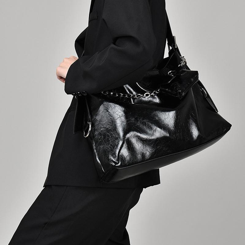 Модная женская трендовая модная большая вместительная серебряная мягкая сумка из искусственной кожи под мышками, сумки-бродяги на плечо