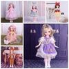 Long Hair Princess Dress Up BJD Dolls High Heel Princess Makeup Ball Joint Doll  Girl Gift