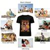 Halloween Spooky Boys Graphic Tee Cool Anime Style Festival Vibe Casual Crewneck Top Pure cotton T-shirt