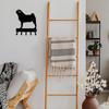 1pc Pug Dog Key Hooks & Keychain Holder - 6 Inch/9 Inch Wide Metal Wall Art for Wall-Mounted Keys