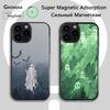 Милый чехол-призрак для iPhone 16e, 16, 15, 14, 13, 12, 11, Plus, Pro, Max, Mini, с магнитной беспроводной зарядкой Magsafe