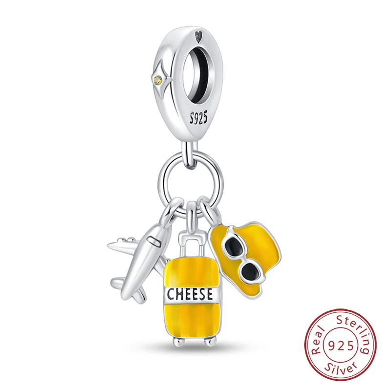 100% Медь Бабочка Фея Мечта Океан Ракушка Жемчужина Русалка Морская Черепаха Подсолнух Шармы Бусины Подходят для Браслетов Qikaola