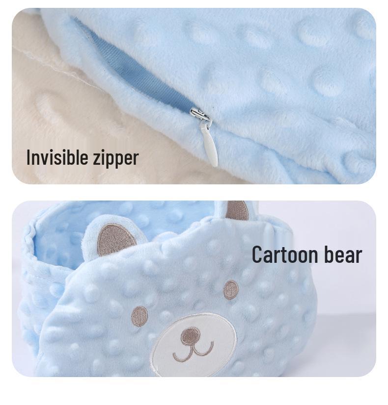 Newborn Anti-Colic Warm Tummy Pillow with Red Bean Heat Pack