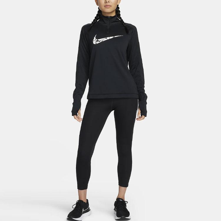 Nike Женские тренировочные леггинсы 7/8 со средней посадкой Dri-Fit Черные FN3269-010