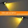 Светодиодный фонарь подсветки номерного знака мотоцикла Eagle Eye 12 В - водонепроницаемый, высокая яркость, дневной ход, стоп-сигнал