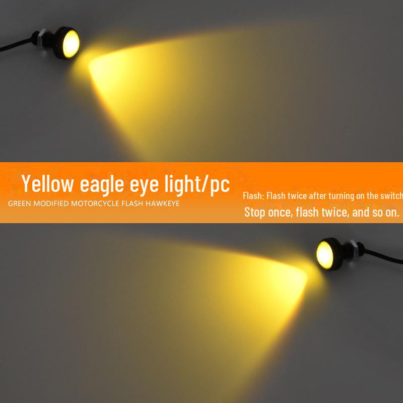 Светодиодный фонарь подсветки номерного знака мотоцикла Eagle Eye 12 В - водонепроницаемый, высокая яркость, дневной ход, стоп-сигнал