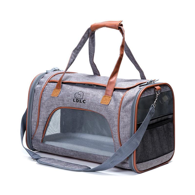 Pet bag aviation license to go out portable folding cat bag high-end travel car dog bag breathable messenger