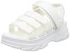 Liberty Doll 4165 Platform 5cm Velcro 4 All Size 2E Sandals, Sandals, Heel, Unisex, Strap, Straps, White, 25.5cm,