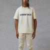 Fear of God Essentials Унисекс Футболка с графическим логотипом SS20 Топы Кремовый FOG-SS20-401