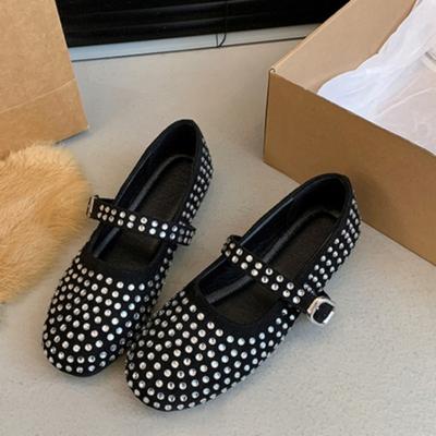 Модные осенние новые туфли на плоской подошве женские модные туфли с круглым носком и неглубокой ромбовидной мягкой подошвой нескользящие одинарные туфли