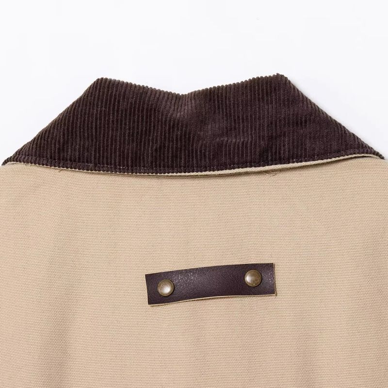 Araltay New Arrival Fashion Style Women's Clothing Denim Casual Corduroy Collar Beauty Retro Style Tooling Style Short Jacket Outwear