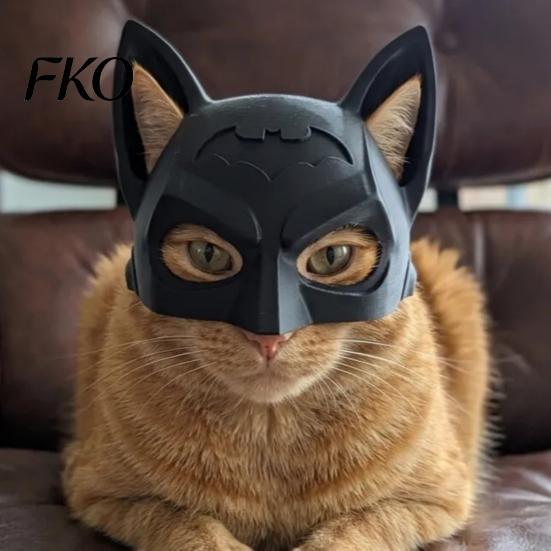 Reusable Cat Mask Bat Cosplay Lightweight Fun Kitty for Halloween Parties Photo Prop Party
