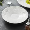 Stone Pattern Ceramic Dinner Plate Restaurant Dessert Plate Pasta Plate Salad Plates Molecular Cooking Specialty Tableware