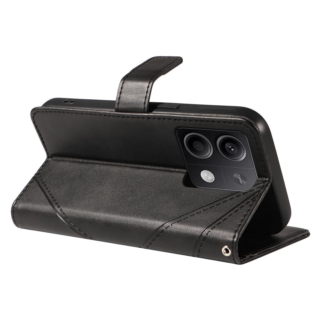 Для Xiaomi Redmi Note 13 5G Чехол Геометрическая линия Кожаный кошелек Чехол для телефона