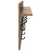 Wall Mounted Nightstand Reclaimed Wood Look 80 x 40 x 12 cm Engineered Wood