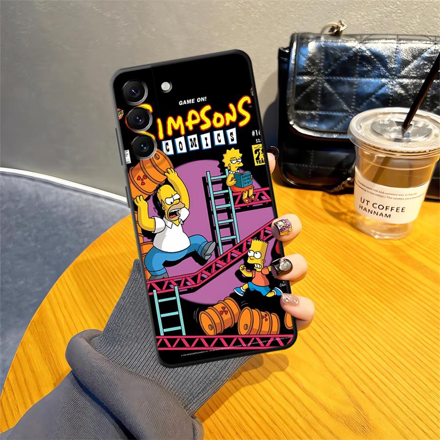Мультяшная Funda Чехол для телефона The S-simpsons для Samsung Galaxy A70 A15 A04 A06 A12 A16 A40 A13 A20 A05 A50 A17