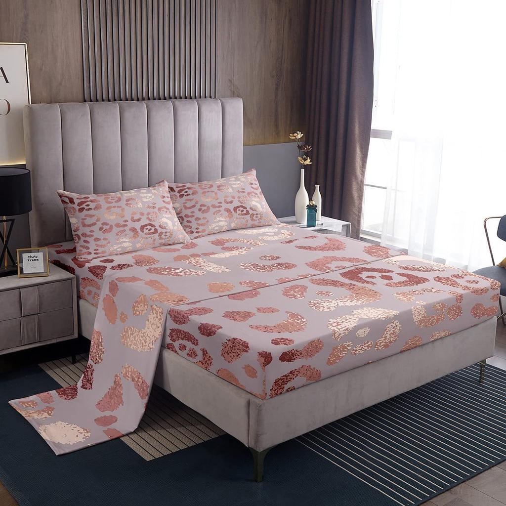 Bohemian Mushroom Pattern Bed Hat Four-Piece Bedding Set Bedroom Dormitory Bedding Decoration