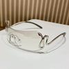 Новые Модные Унисекс Солнцезащитные очки в стиле Миллениум Безрамный Дизайн Популярный Женский Змеиный Узор