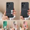 Phone Case For Infinix Note 50S 50X 50 Pro Plus 4G 5G Cute Back View Cat Pattern Liquid Silicone Anti Slip Protective Housing For Infinix Bumper Shell