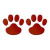 2Pcs/Set Car Stickers and Decals Paw 3D Animal Dog Cat Bear Foot Prints Footprint Decal Car Sticker Silver Red Black Golden