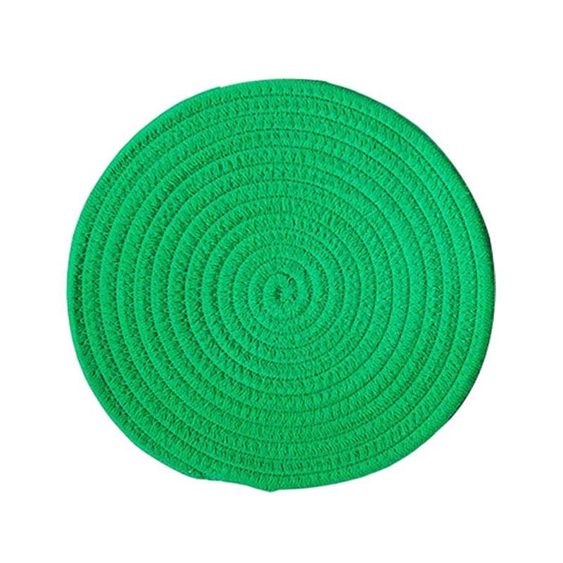 Круглая хлопковая подставка под тарелку для обеденного стола, кухонные принадлежности, термостойкая подставка под стакан для кофе и напитков