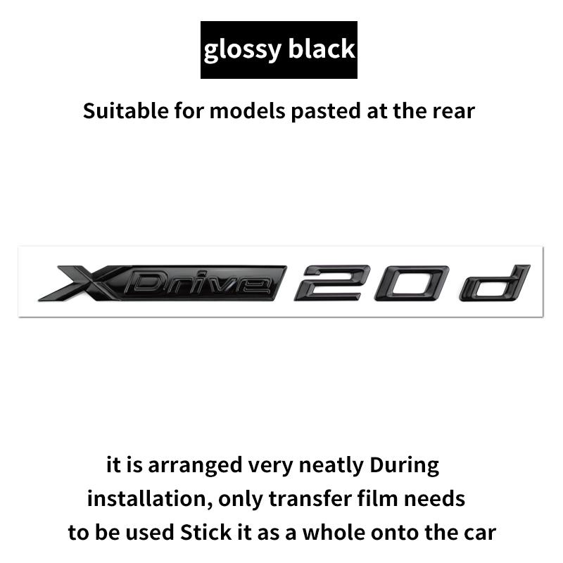 Suitable for BMW X1 X2 X3 X4 X5 X6 X7 F49 U12 F39 G08 G18 F15 F25 F26 G01 G02 G05 G06 G07 logo alphanumeric