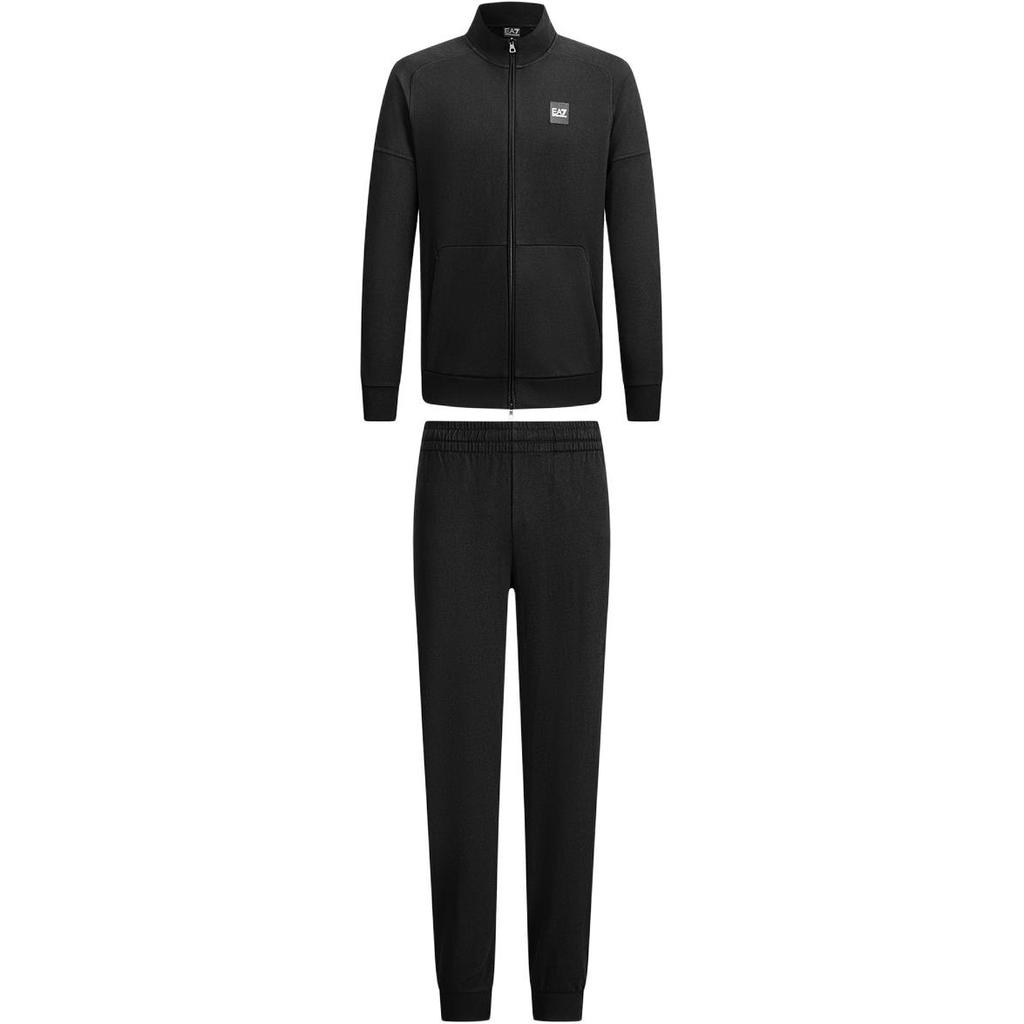 Emporio Armani EA7 Хлопковый спортивный костюм на молнии с воротником-стойкой, длинным рукавом, повседневный, мужской, 7M000907-AF13512-UC001
