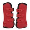2pcs Horse Front Tendon Boots Adjustable Horse Front Legs Support Boots for Training RacingRed