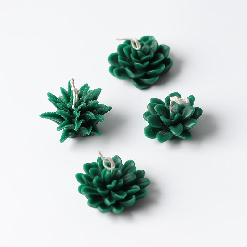 3D Форма для свечи в виде суккулентов, Силиконовая форма для кактуса, Форма для подсвечника, Силиконовая форма для гипса, Форма для свечи