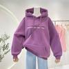МОДА осень зима новый алфавит с капюшоном корейская версия ниша повседневный свитер для пары женщин ins ленивый стиль дизайн модная одежда