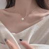 Длинная цепочка на ключицу Серебряные украшения для женщин Девушек Счастливый кулон-снежинка Декор