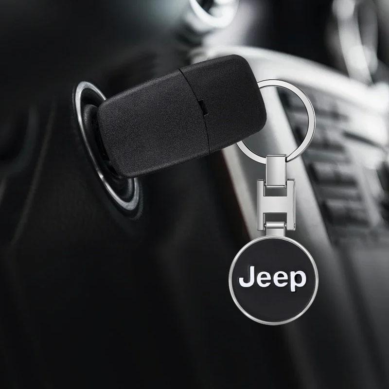1 шт. Эмблема автомобиля Брелок Аксессуары для ключей для Jeep Renegade Compass Wrangler JK Patriot Grand Cherokee XJ SRT Trail Hawk
