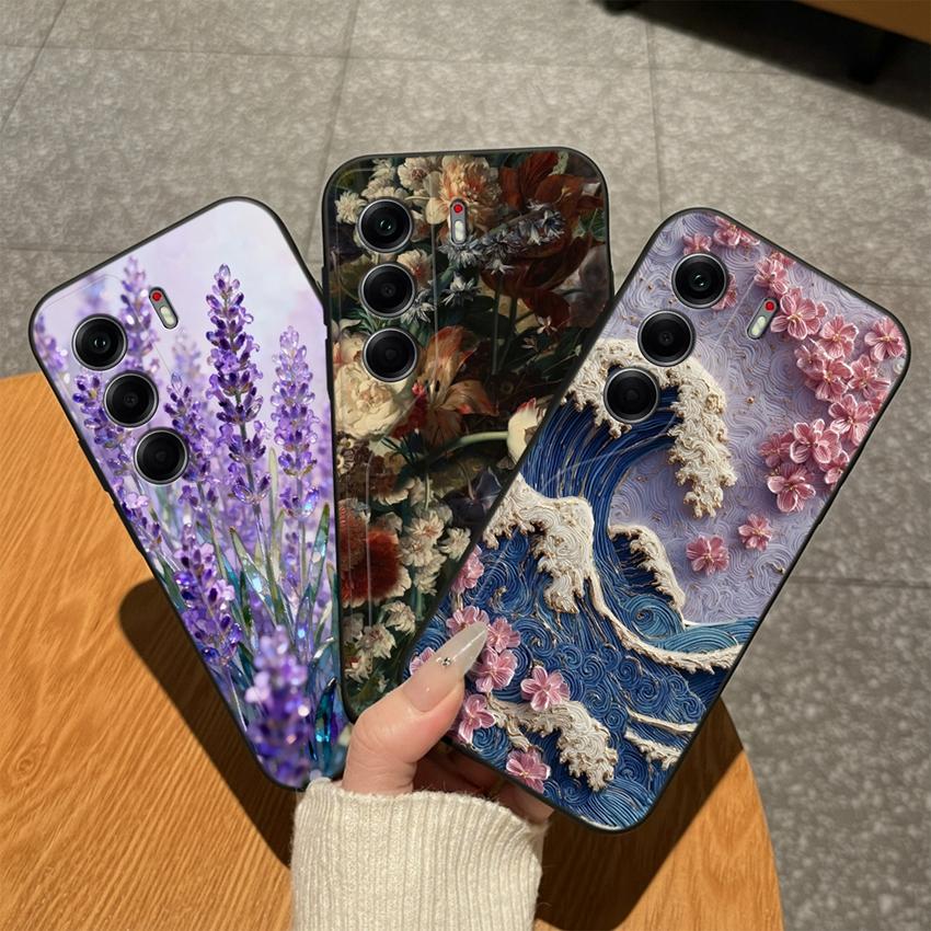 Для Tecno Camon 40 20 19 17 16 15 Pro Premier 18P 16S 17T Чехлы для телефона Матовый силикон Милый бантик Легкие Противоударные чехлы Для Tecno Camon18i Бампер