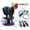 Салон красоты Расческа для массажа Набор расчесок для волос Расческа для волос Гребень Набор с зеркалом Держатель для зеркала