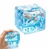 Transparent Ocean Cube Squeeze Toy Slow Rebound Ocean Cube Fidget Toy  Reduce Pressure