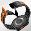 Черно-оранжевый ремешок для Apple Watch Ultra 49 мм Серии 10 46 мм Роскошный мужской браслет для Серии 9 8 7 6 5 4 SE 49 мм 46 мм 45 мм 44 мм