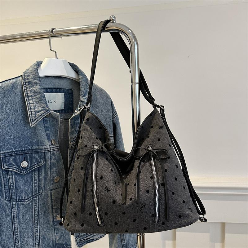 Персонализированная сумка с двойной спинкой, большой емкости для женщин, новая повседневная сумка через плечо, простая дорожная сумка для игрушек