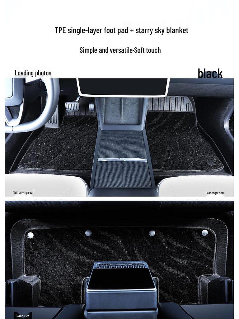 Custom TPE Floor and Trunk Mats for Tesla Model 3 Refresh Edition (Compatible with 25 Models)