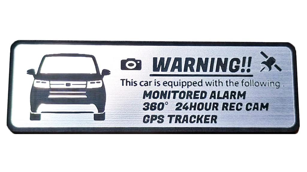 Honami Works FREED AIR GT 3rd Generation Late Security Emblem 24 Hour Surveillance Dash Cam GPS Tracker Sticker