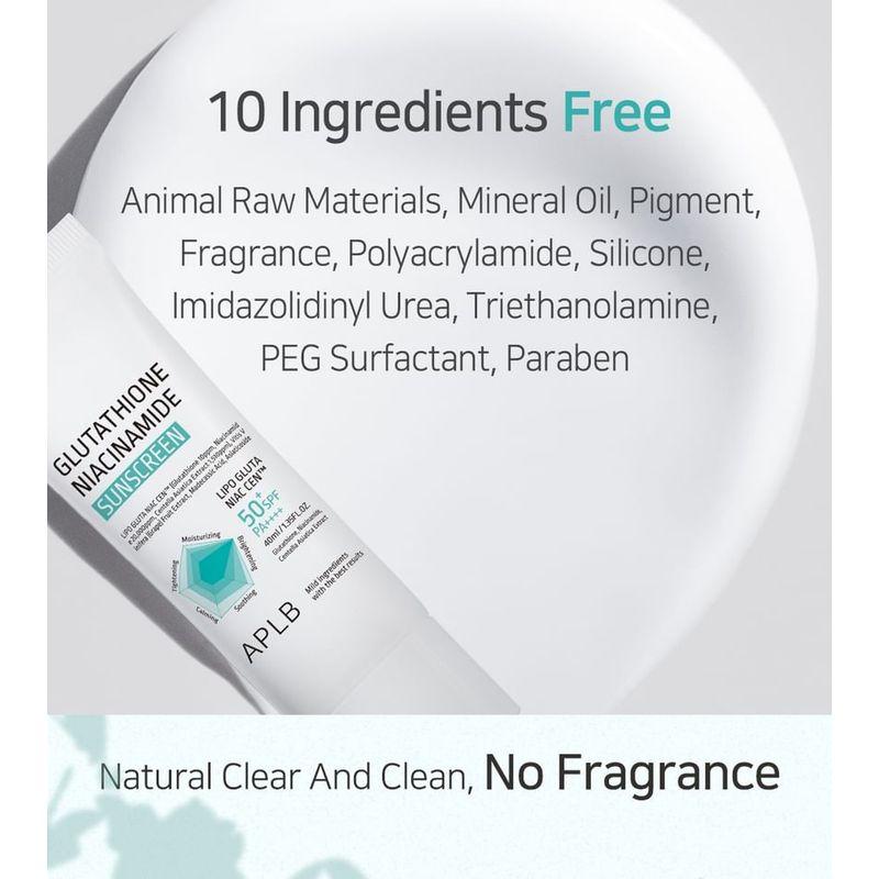 APLB Солнцезащитный крем с глутатионом и ниацинамидом