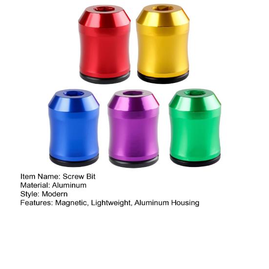 Магнитное кольцо для бит 1/4 дюйма Предотвращает проскальзывание шурупа Легкий алюминиевый корпус Стабилизатор шурупа Инструмент для DIY
