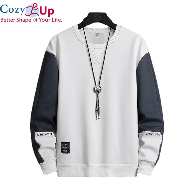 Cozy Up Весенняя мужская толстовка, повседневная уличная одежда в стиле хип-хоп, свободные толстовки, мужская толстовка в стиле пэчворк, пуловер, топы, мужской новый осенний спортивный костюм