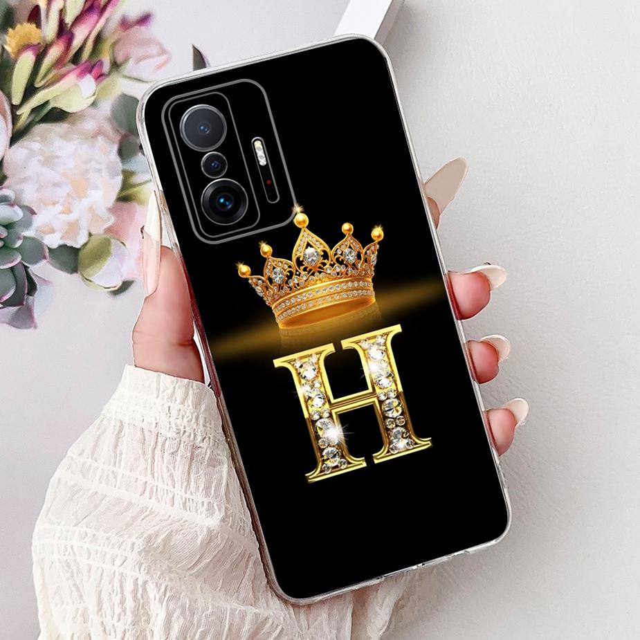 For Xiaomi 11T Pro Case Luxury Fashion Letters Cover Clear Silicone Phone Case For Xiaomi Mi 11T Pro Mi11T 5G Soft Fundas Bumper
