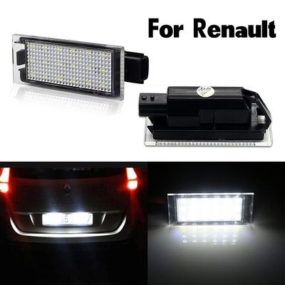 2 шт. Светодиодная лампа подсветки номерного знака для Renault Clio 3 4 Master 2 3 Trafic 3 Megane 2 3 4 CC Twingo 2 3 Kangoo Espace 5 Wind