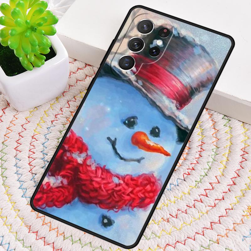 Рождественский чехол-снеговик для Samsung Galaxy note 10 pro S26 Ultra S23 S24 FE S25 S21 S22 PLUS ударопрочный