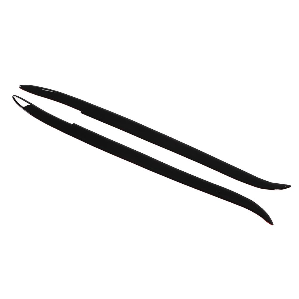 2 Pcs Headlight Eyebrow Glossy Black Trim Front Left Right Decoration for E39 1997?2003