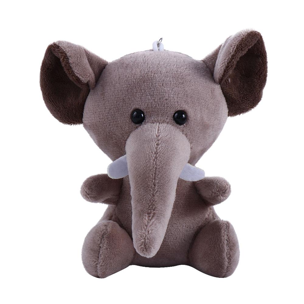 For Girl Jungle Brother Tiger Elephant Small Pendant Plush Keychain Stuffed Doll Keychain Stuffed Animal Toy Animal Plush Toy